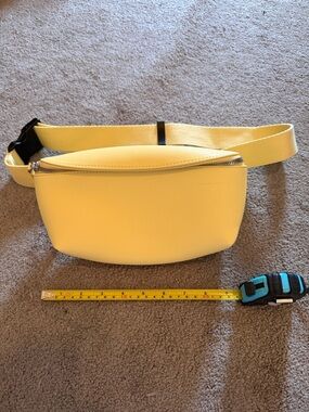 Yellow Leather Waist Bag - Women